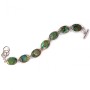 Clearance Abalone Bracelet, 7 Oval Stones, Toggle Clasp