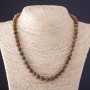 Jasper Hematite Bead Necklace 8 mm 45 cm