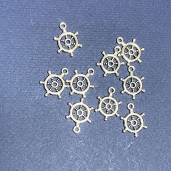 (20mm) Findings Pendant "Ship's Wheel" pack 20g +/-22pcs