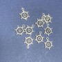 (20mm) Findings Pendant "Ship's Wheel" pack 20g +/-22pcs