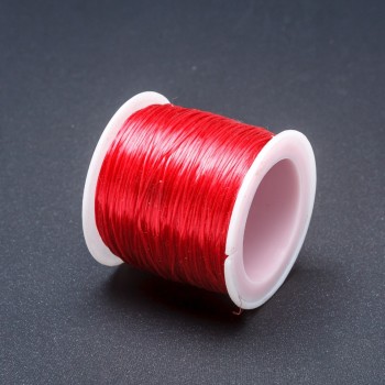 Craft Elastic Cord Spool Red, 30m+