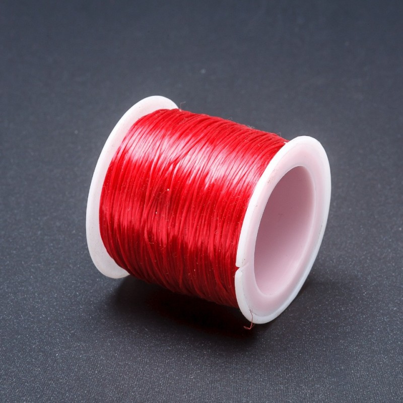 Craft Elastic Cord Spool Red, 30m+