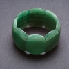Elite Jade Bracelet with Rounded "Chain" 40x28mm ±, 18 cm (stretch)