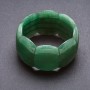 Elite Jade Bracelet with Rounded "Chain" 40x28mm ±, 18 cm (stretch)