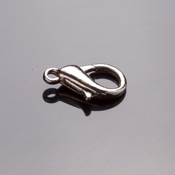 Closure clasp 1.4×0.8 cm grey metal