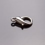 Closure clasp 1.4×0.8 cm grey metal