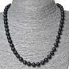 Shungite Bead Necklace (single), diameter 8mm, length 50cm