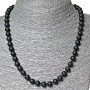 Shungite Bead Necklace (single), diameter 8mm, length 50cm