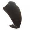 Neck display stand for beads black Velour medium (25/15 cm)
