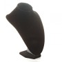 Neck display stand for beads black Velour medium (25/15 cm)