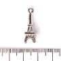 Jewellery Findings Eiffel Tower Pendant with Rhinestones 25x8mm, Pack of 3