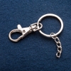 Keychain base with lobster clasp, 3 cm diameter, 7–8 cm length
