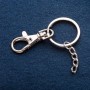Keychain base with lobster clasp, 3 cm diameter, 7–8 cm length