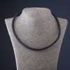 Grey rubber cord, diameter 6mm +/-, length 50cm +