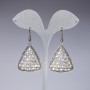 Drop Earrings "Diamond Pyramids", length 5cm