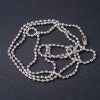 Price per set /10 pcs. Token chain for costume jewellery, length 60 cm, diameter 2.5 mm