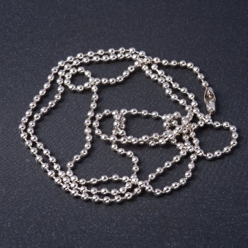 Price per pack / 10 pcs. Token chain for jewellery, length 70 cm, diameter 2.5 mm