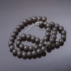 Shungite Beads Smooth Round 8mm on Thread (Piece), 37cm