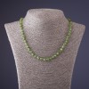 Chrysoprase Necklace with natural gemstone faceted beads, length 45cm±