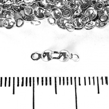 Findings Bead Clamp for Beads Pack of 140 pcs, 10g