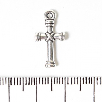Findings Cross Pendant 20x11mm pack 20g +/- 24pcs