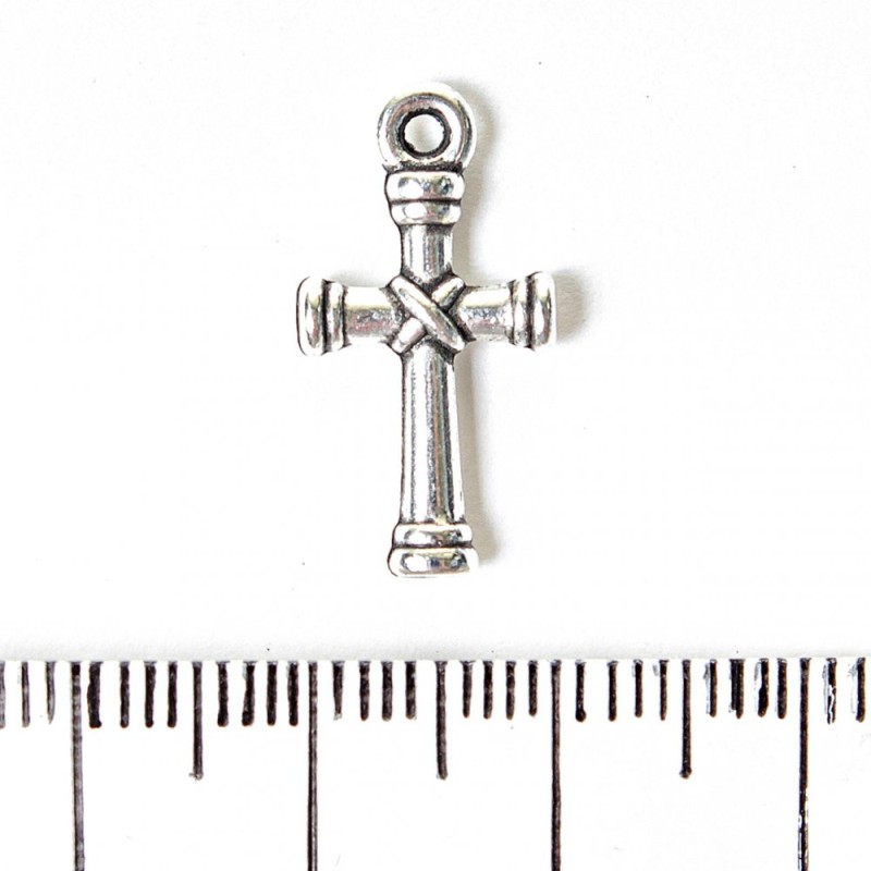 Findings Cross Pendant 20x11mm pack 20g +/- 24pcs