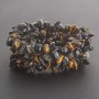 Bracelet Hawk's Eye "stone shard" on elastic