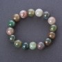Multicolour Jasper Bracelet on Elastic, Smooth Round Beads, diameter 12mm