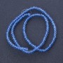 Czech Crystal Beads Clear Cornflower Blue, 37cm length, 3-4mm diameter