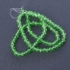 Czech Crystal Beads Clear Light Green, 40cm length, 6mm diameter