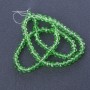 Czech Crystal Beads Clear Light Green, 40cm length, 6mm diameter