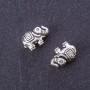 Findings Insert Bead "Elephant" metal colour "silver" d 9x13mm pack 20g +/-15 pcs