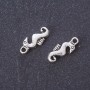 Findings Pendant "Seahorse" metal colour "silver", length 16mm, pack 20g +/-24pcs