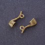 Jewellery Findings Tube Pendant, Bronze-Tone Metal 2x0.6cm, Pack of 12