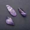 Pendant natural stone Amethyst, length 5cm (+-), assorted