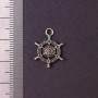 Jewellery Findings Pendant Greek Ship's Wheel 19x14mm, pack 20g +/- 25pcs