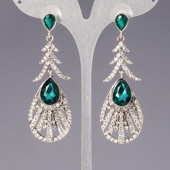 Crystal Chandelier Earrings "Opulent Age"