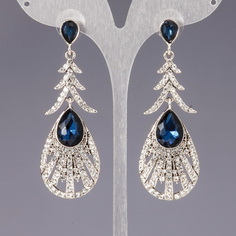 Crystal Chandelier Earrings "Opulent Age"