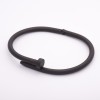 Bracelet "Nail", black metal colour, hi-tech clasp, circumference 18 cm