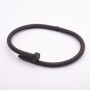 Bracelet "Nail", black metal colour, hi-tech clasp, circumference 18 cm