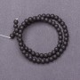 Shungite Beads Smooth Round on String (Synthetic), diameter 6mm, length 37cm
