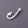 Silver Hook Finding 3x1.3cm, pack of 12pcs