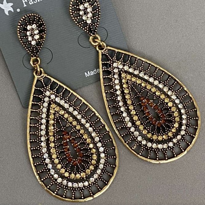 Long Evening Earrings, 7.5cm Length