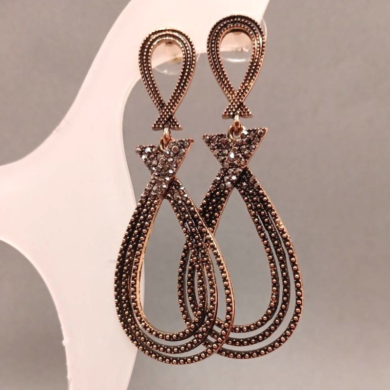 Long Evening Earrings, 6.5 cm Length