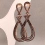 Long Evening Earrings, 6.5 cm Length