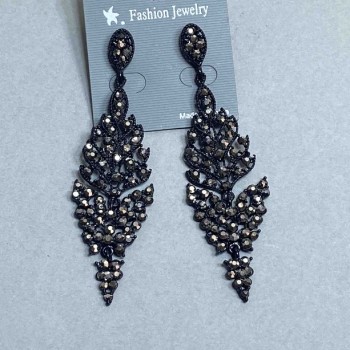 Long Evening Earrings, length 8cm