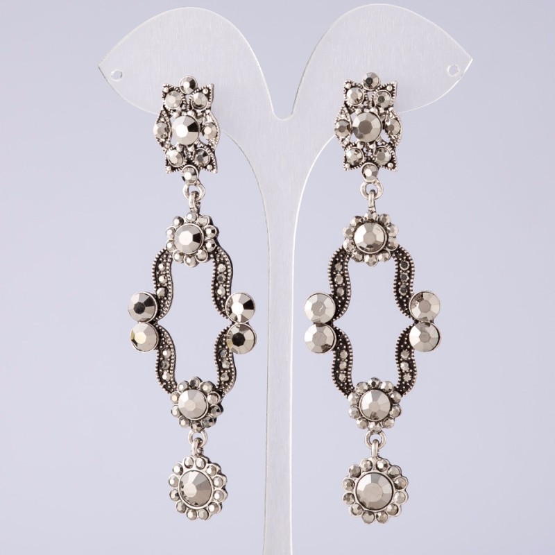 Long Evening Earrings, length 9cm