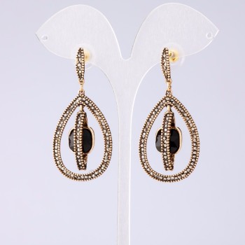 Long Evening Earrings, 5.5 cm Length