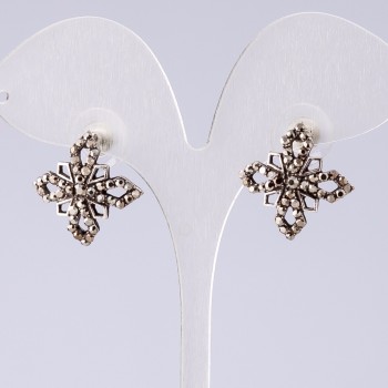 "Drop Silver" Earrings, diameter 2cm