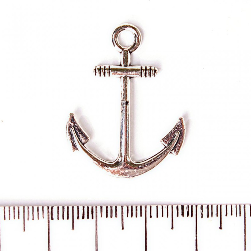 Jewellery Findings Anchor Pendant 32x25mm, Pack of 6